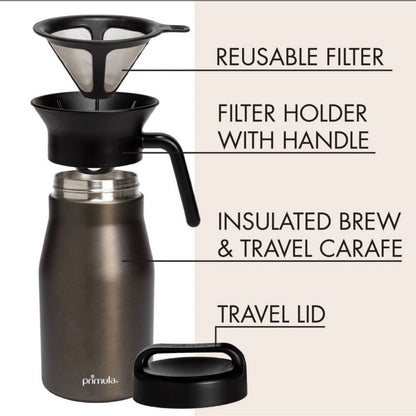 Primula Stainless Steel
Insulated Pour Over Coffee
Maker with Filter - 48 oz